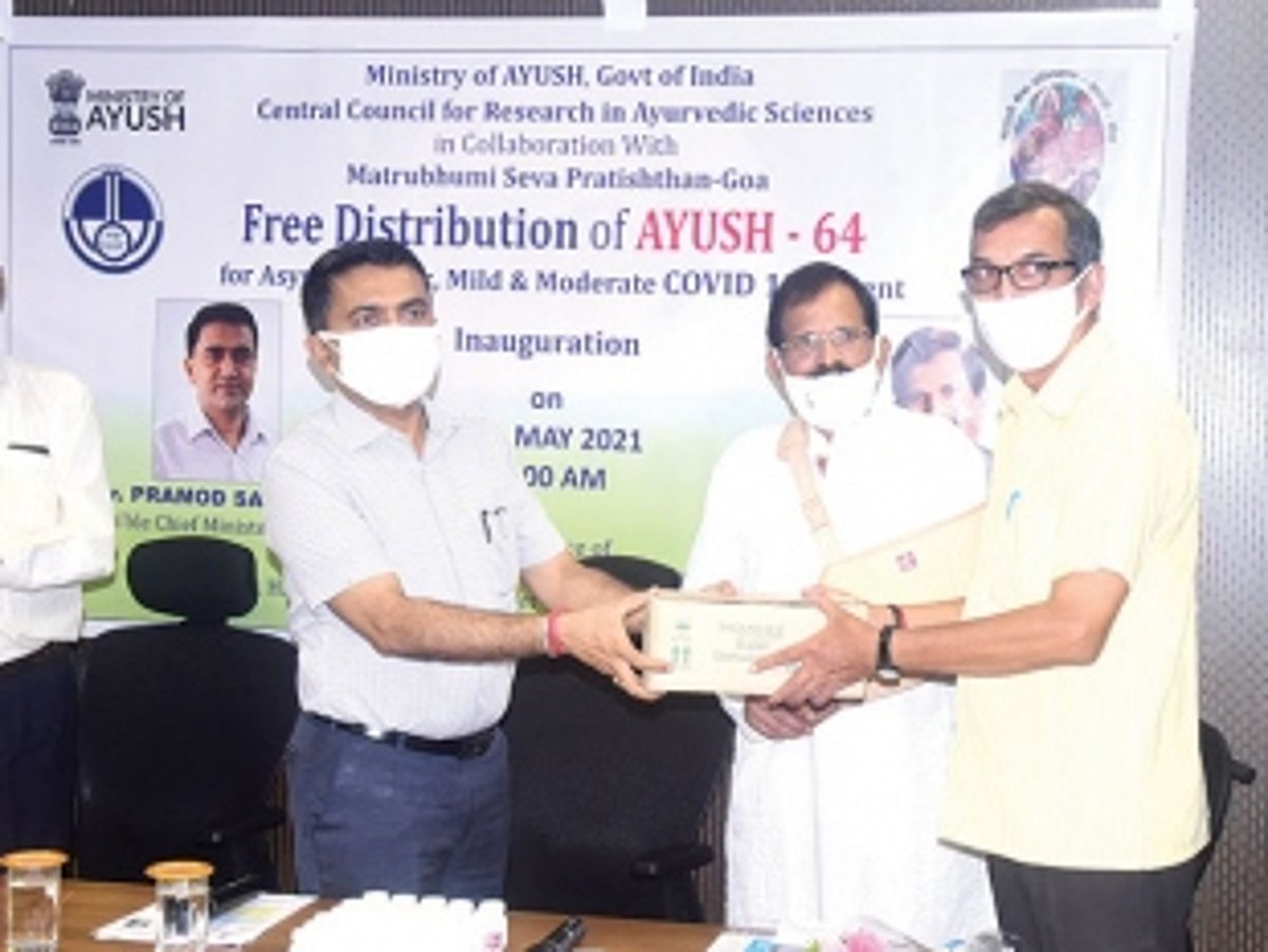 CM distributes free AYUSH 64 to low risk COVID patients