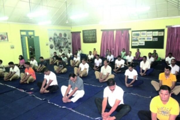 CM leads Yoga Day exercises
