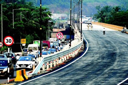 CM  opens Chimbel flyover on
Old Goa bypass ahead of Exposition