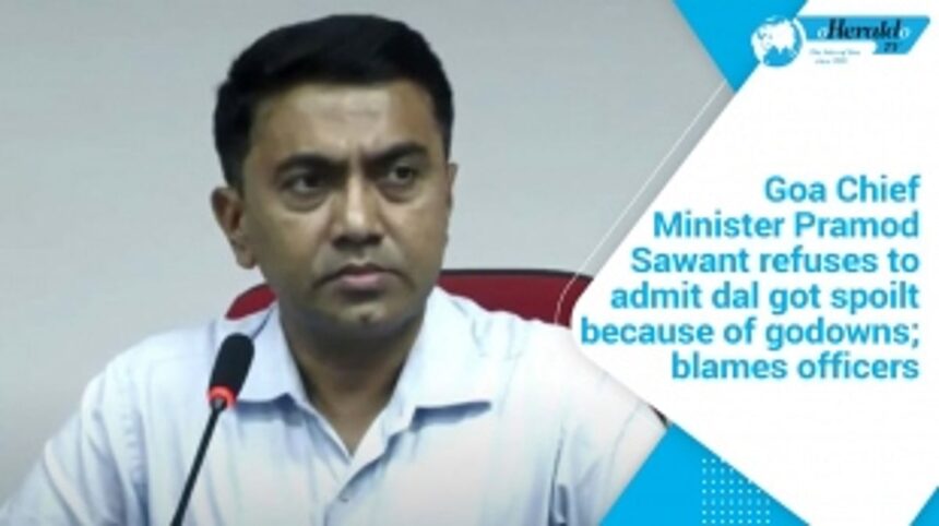 CM refuses to admit dal got spoilt because of godowns; blames officers 1 CM refuses to admit dal got spoilt because of godowns; blames officers