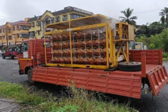CNG Gas Leakage on Margao-Colva Road Sparks Panic; Swift Response from Firefighters