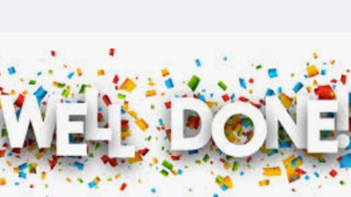 COMPLIMENTING WORKS WELL DONE