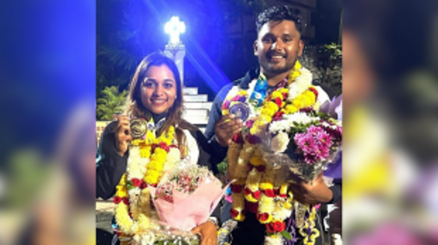 Calangute Celebrates Siblings' Triumph at 37th National Games