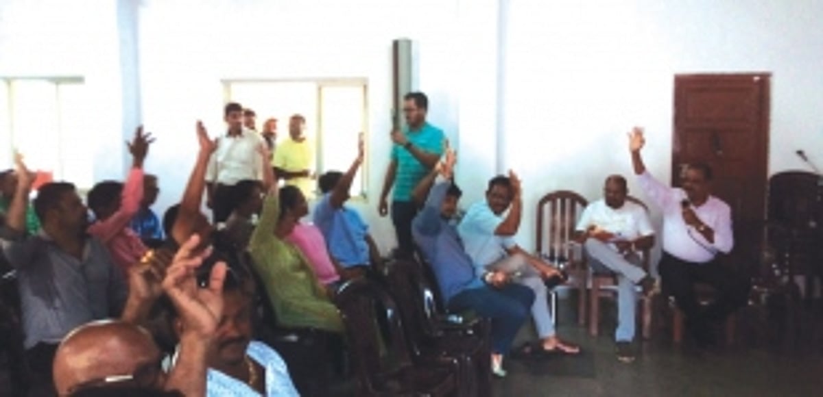 Calangute extraordinary  gram sabha rejects ODP 2025