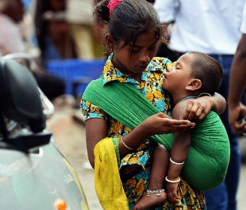 Calangute police rescue  four child beggars