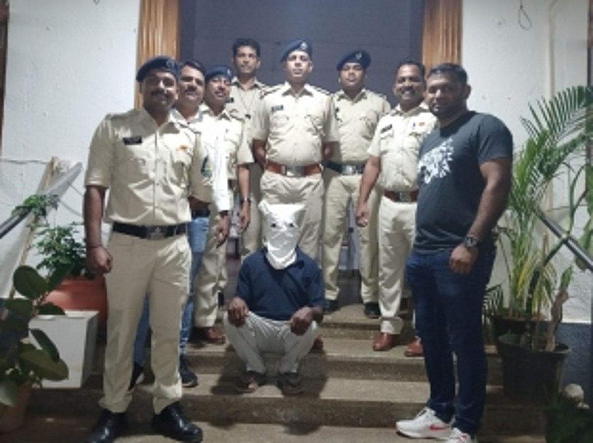 Calangute police seizes Rs 1.2 lakh worth Ganja; one arrested