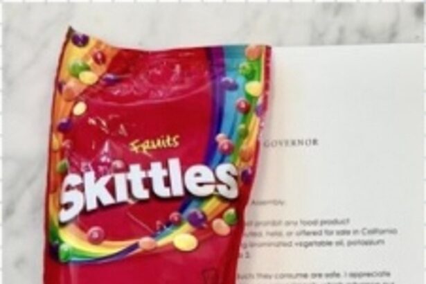 California Passes 'Skittles Ban' Legislation to Remove Harmful Additives from Food Products, Imposing Fines on Non-Compliant Companies