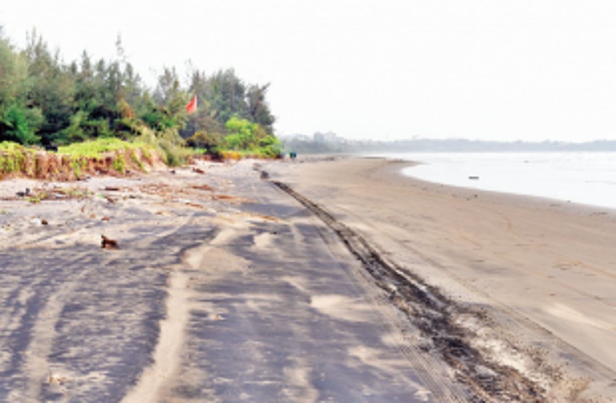 Campal tongue of sand: A barrier off St Inez Creek
