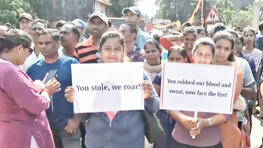 Canacona Hosts Silent March Against Sealing of Tourism Structures at Agonda Beach
