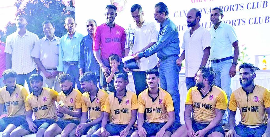 Canacona SCC lay hands on Santa Cruz Society Cup 1 Canacona SCC lay hands
on Santa Cruz Society Cup