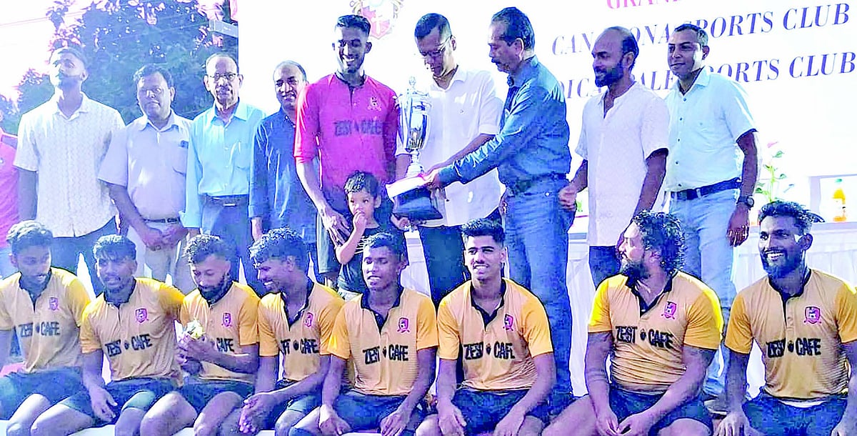 Canacona SCC lay hands
on Santa Cruz Society Cup