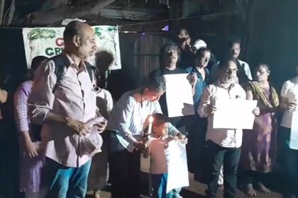 Candle  Light Protest to Save the Porvorim Age-Old Banyan Tree