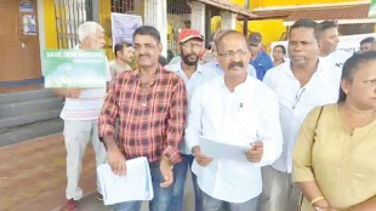Candolim locals protest over destruction of sand dunes and beach vegetation