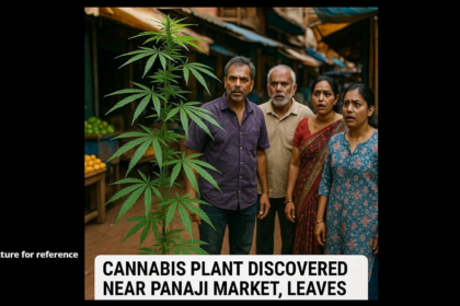 Cannabis Plant Discovered Near Panaji Market, Leaves Locals Stunned