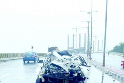 Car collides with tempo on new Zuari Bridge,  no injuries reported