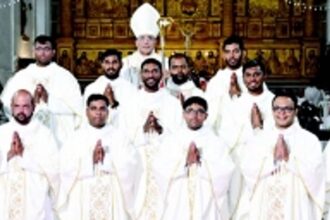 Cardinal Ferrão ordains 12 new priests for the Archdiocese of Goa and Daman