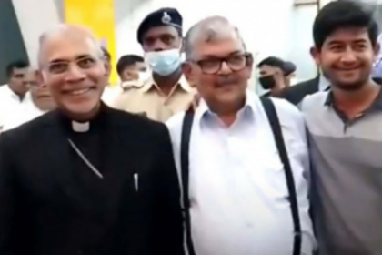 Cardinal Filipe Neri Ferrao arrives in Goa from Rome for the first time as a Cardinal