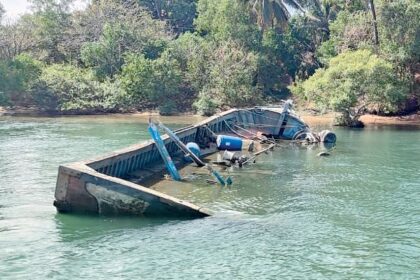 Cavelossim VP demands removal of submerged trawler from River Sal