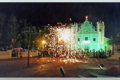 Cavelossim parishioners illuminate village for Holy Cross feast