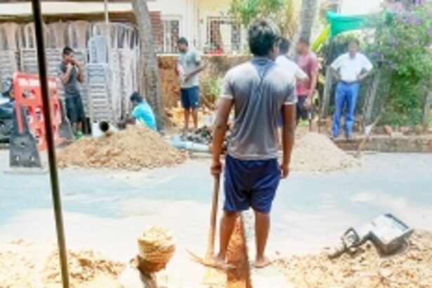 Celebrations in Varca as PWD finally fixes water supply issues