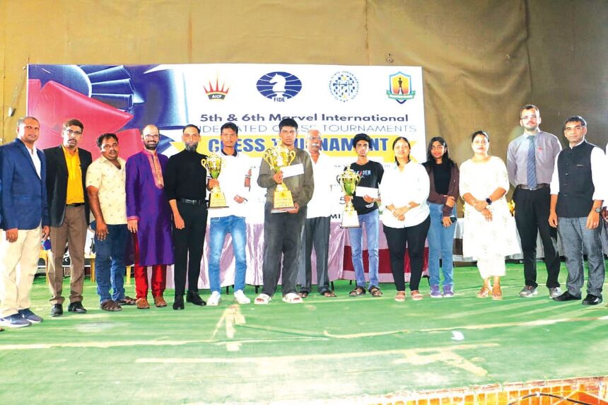 Chaitanya emerges champion in 6th Marvel
International Below 1800 FIDE Rated Chess