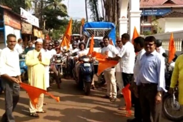 Chalo Ayodhya Abhiyan Kickstarts with Grand Rally in Pernem Taluka