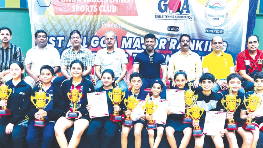 Chandan Caro and Ishita Colaso Shine with Double Titles at All Goa Major TT Tournament 1 Chandan Caro and Ishita Colaso Shine with Double Titles at All Goa Major TT Tournament