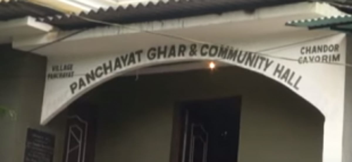 Chandor panchayat  inspects illegal structure