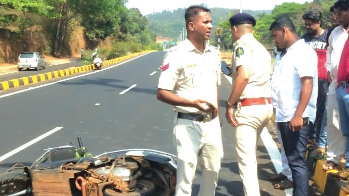 Chandra Kishor Paswan Dies After Losing Control of Scooter in Curti-Ponda
