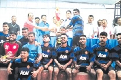 Chandrawaddo Boys lay hands on  17th Rebello Pandal Open Trophy