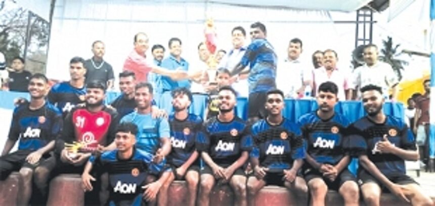 Chandrawaddo Boys lay hands on  17th Rebello Pandal Open Trophy