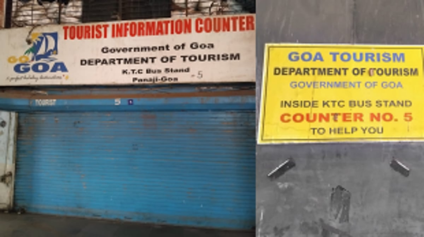 Chaos among tourists as KTC bus stand Tourism Info Counter inoperative