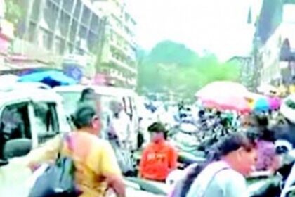 Chaos in Ponda’s main market as vendors block footpaths, parking spaces resulting in traffic jams