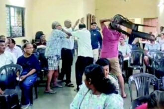 Chaotic scenes, fights witnessed at Navelim gram sabha