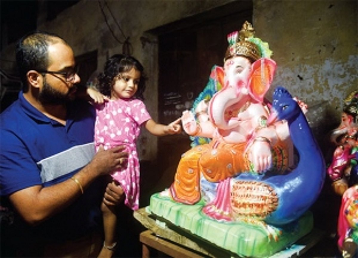 Chaturthi under a mask