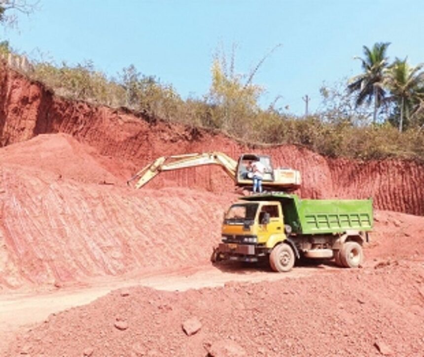 Chicalim farmers object to hill cutting