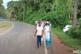 Chicalim youth participate in Swabhimani Padyatra