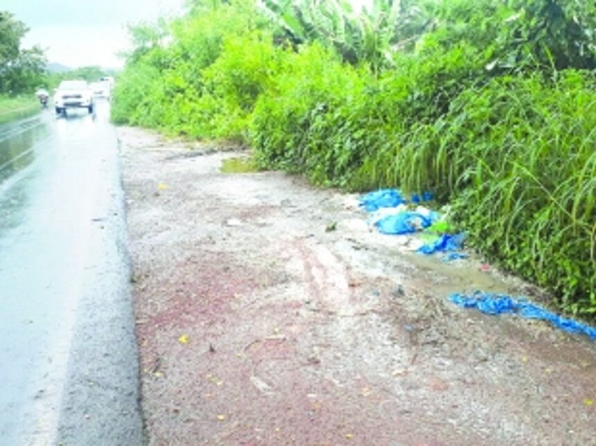 Chicken waste dumped along Arlem Bypass raises a stink, leeches into farmlands