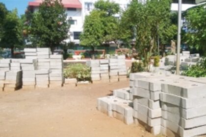 Children’s Park doubles up as  storage place at Vasco