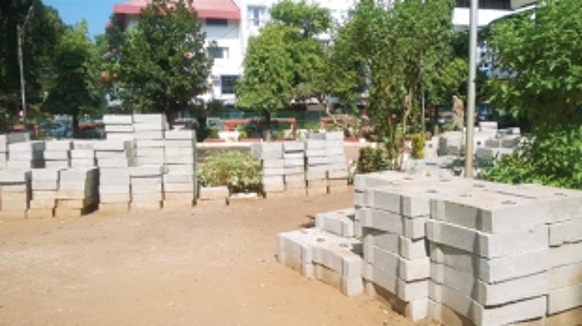 Children’s Park doubles up as  storage place at Vasco