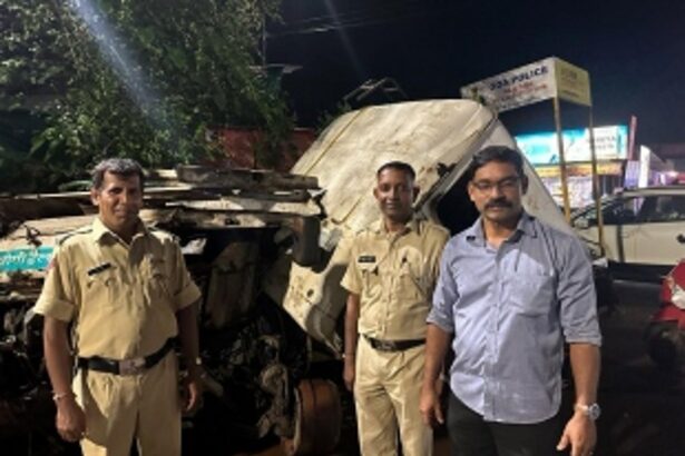 Chimbel Resident Arrested for Theft of Damaged Trailer Truck in Old Goa