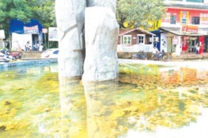 Chopdem Circle beautified by GTDC lies in a state of neglect