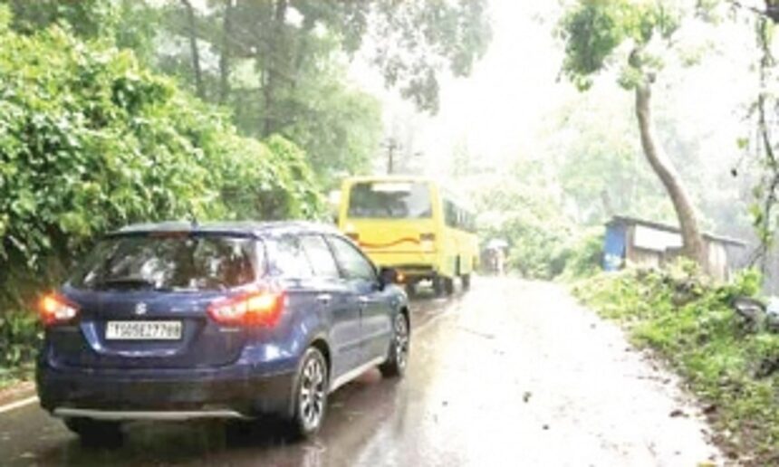 Chorla Ghat route blocked for three hours 1 Chorla Ghat route blocked for three hours