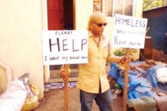 Chris Perry’s son takes to the streets to reclaim house