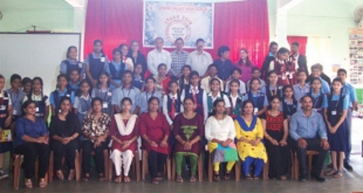 Chubby Cheeks Spring Valley High School hosts Science Exhibition SPARK 2018