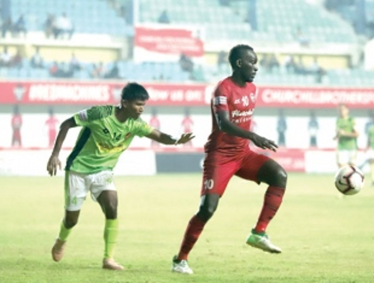 Churchill Bros rise to second spot on I-League table