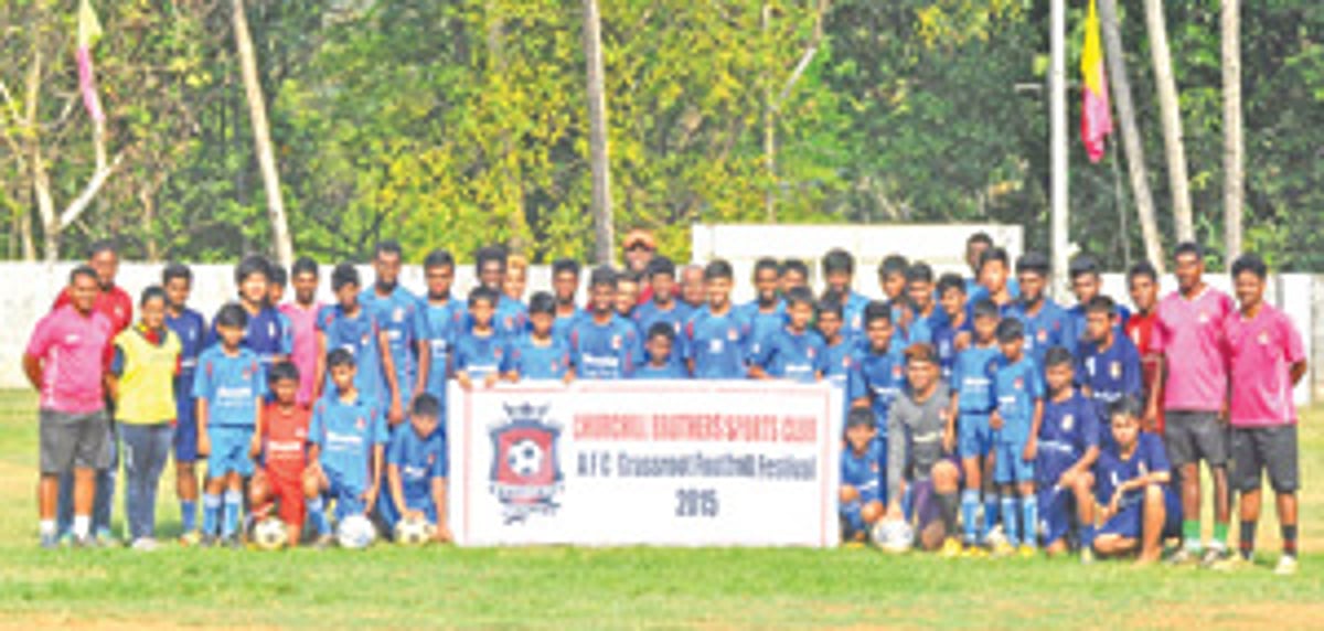 Churchill Brothers SC celebrate AFC Grassroots Day