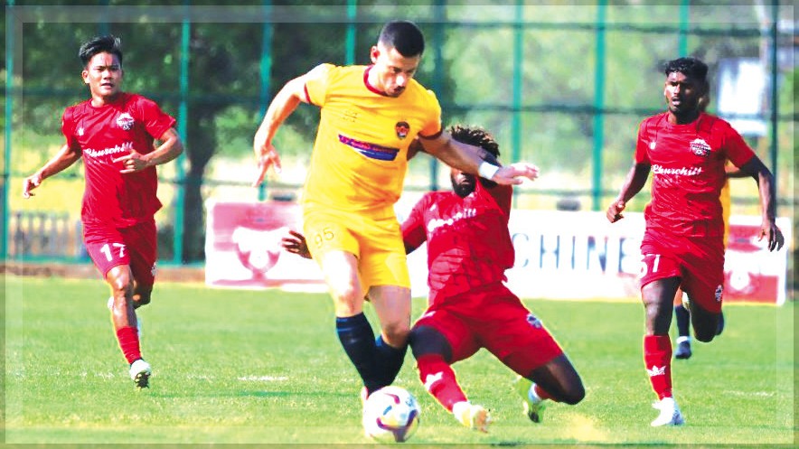 Churchill Brothers regain top
spot with a hard-fought win