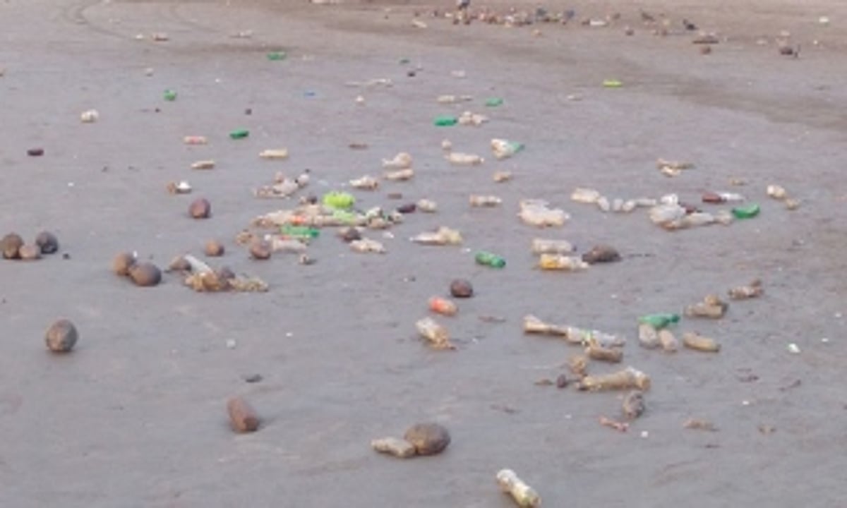 Civic bodies clean up the beaches regularly