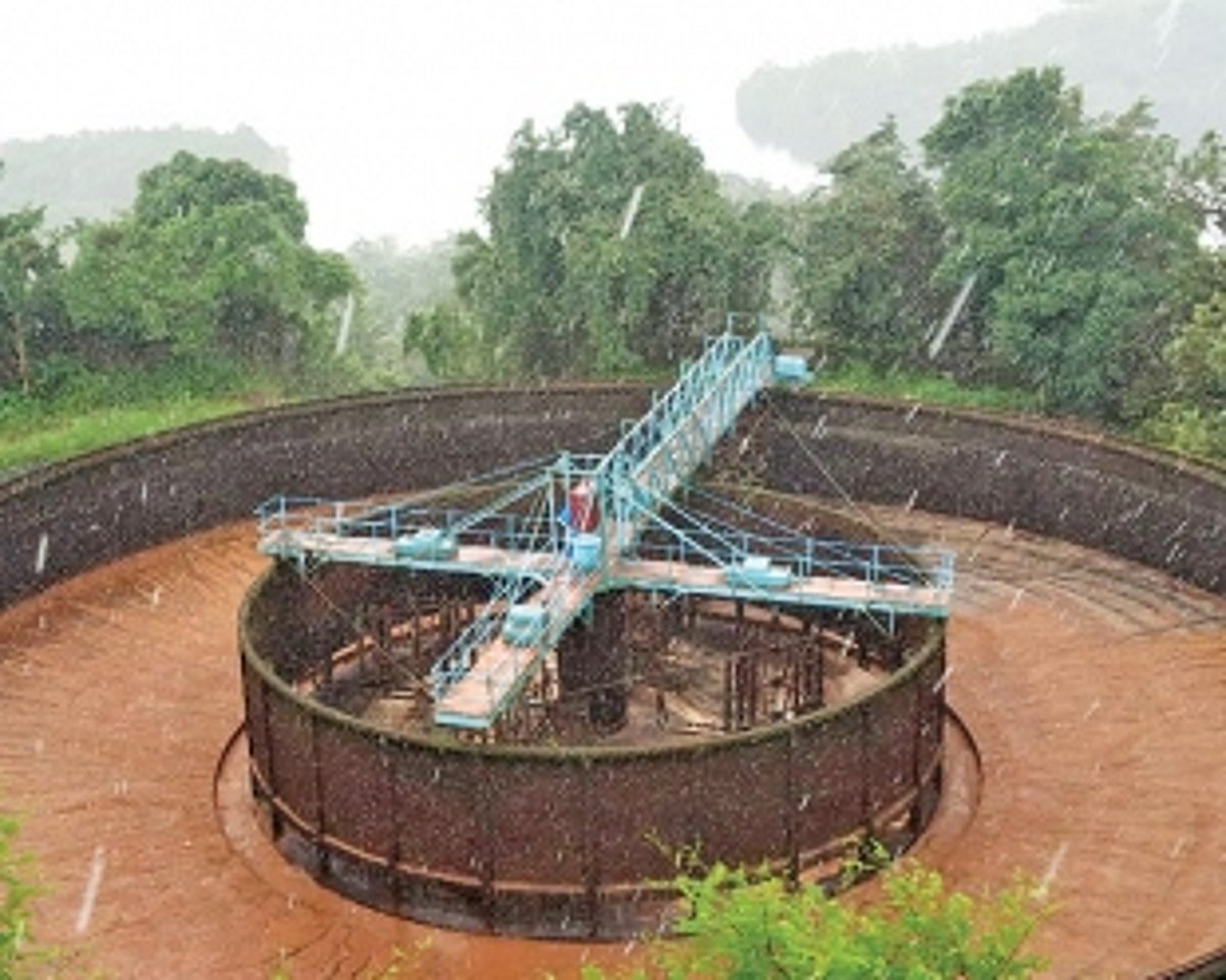 Clariflocculator tank at Xelpem water treatment plant damaged